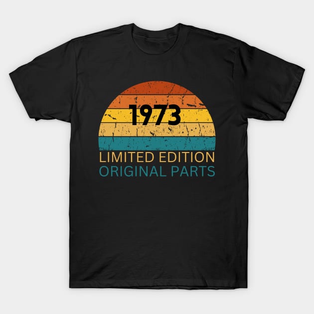 1973 Retro Vintage Birthday T-Shirt by InnovativeLifeShop